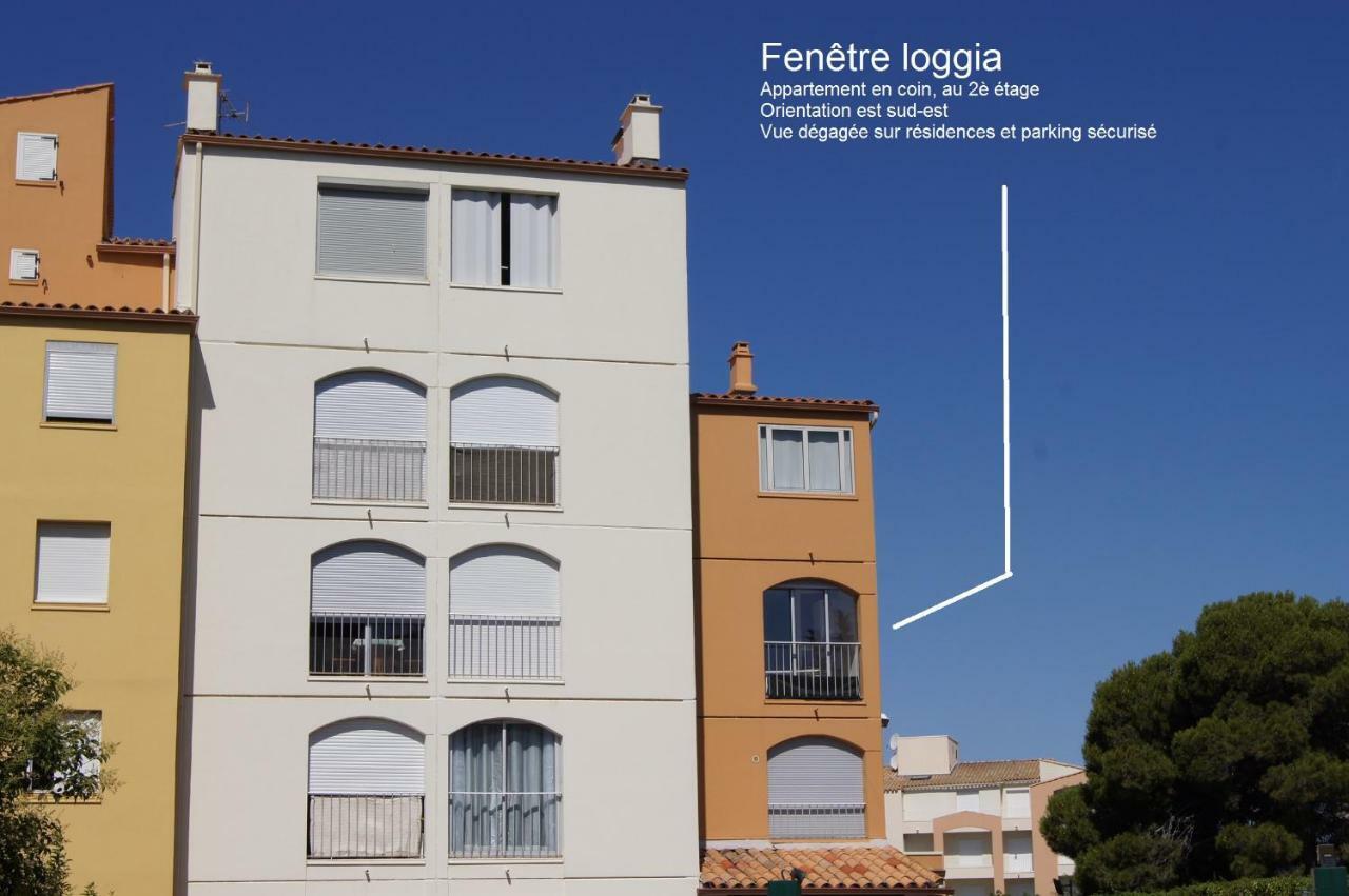 Lara 1 - Grand T2 Loggia Sans Vis-A-Vis Parking - Pres Centre-Port, Ile Des Loisirs, Plage Richelieu Agde Exteriör bild